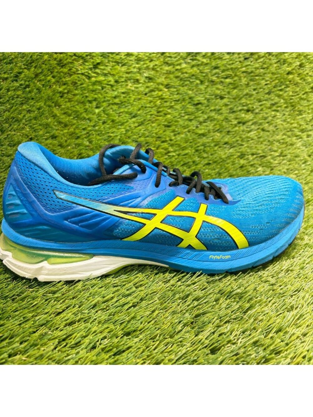 Asics GT-2000 9 Mens Size 11 Blue Yellow Athletic Running Walking Shoes Sneakers